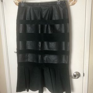 Genuine Leather Skirt